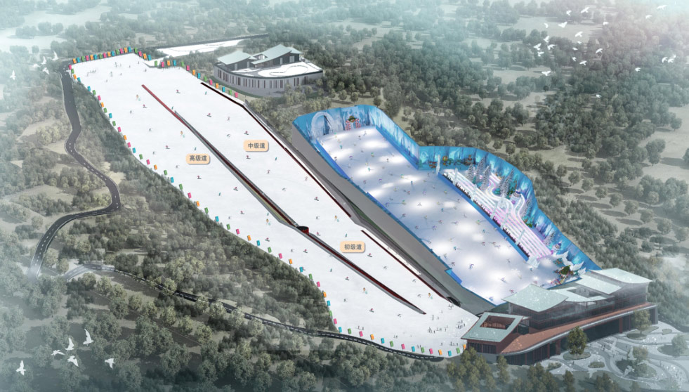 Qixingxue Ice and Snow World, Wugong Mountain, Jiangxi, Chin